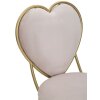 Mauro Ferretti sedia cuore 37x47x80 cm oro rosa