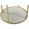 Mauro Ferretti comodino Montpellier Ø 42x48 cm oro crema bianco