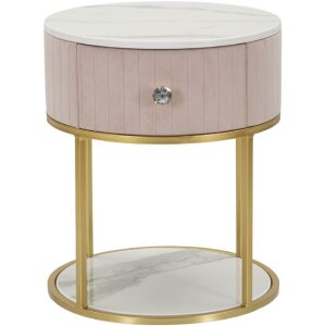 Mauro Ferretti comodino Montpellier Ø 42x48 cm oro...