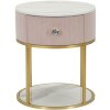Mauro Ferretti comodino Montpellier Ø 42x48 cm oro rosa