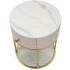 Mauro Ferretti comodino Montpellier Ø 42x48 cm oro rosa