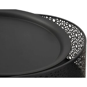 Mauro Ferretti tavolino Blacky Ø 40x65 cm oro nero