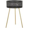 Mauro Ferretti tavolino Blacky Ø 40x65 cm oro nero