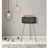 Mauro Ferretti tavolino Blacky Ø 40x65 cm oro nero