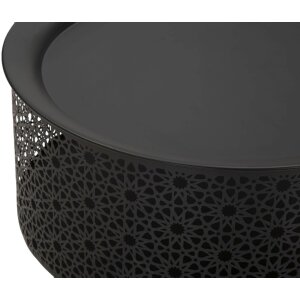Mauro Ferretti tavolino Blacky Ø 35x50 cm oro nero