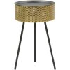 Mauro Ferretti Tavolino Glovy Ø 40x65 cm oro nero