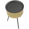 Mauro Ferretti Tavolino Glovy Ø 35x50 cm oro nero