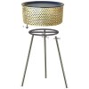 Mauro Ferretti Tavolino Glovy Ø 35x50 cm oro nero