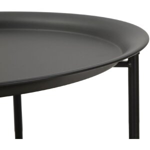 Mauro Ferretti tavolino Osaka Ø 40x50 cm nero naturale