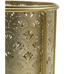 Mauro Ferretti Golvy set di 2 portafiori Ø 21x40 e 19x22 cm oro