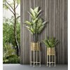 Mauro Ferretti Golvy set di 2 fioriere Ø 21x52 e 19x42 cm oro
