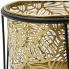 Mauro Ferretti Leavy set di 2 portafiori Ø 21x40 e 19x22 cm oro nero