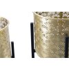 Mauro Ferretti Glissy set di 2 portafiori Ø 21x38 e 19x28 cm oro nero
