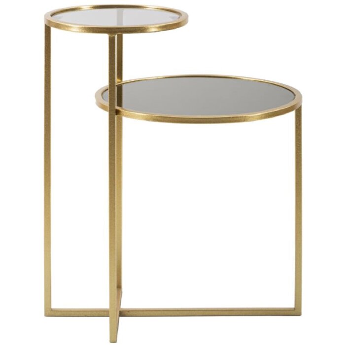 Mauro Ferretti tavolino 2 livelli 50x40x60,5 cm oro