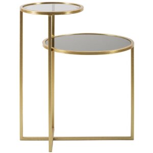 Mauro Ferretti tavolino 2 livelli 50x40x60,5 cm oro