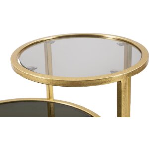 Mauro Ferretti tavolino 2 livelli 50x40x60,5 cm oro