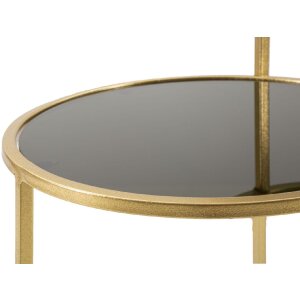 Mauro Ferretti tavolino 2 livelli 50x40x60,5 cm oro