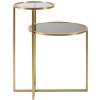 Mauro Ferretti tavolino 2 livelli 50x40x60,5 cm oro