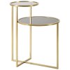 Mauro Ferretti tavolino 2 livelli 50x40x60,5 cm oro