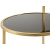 Mauro Ferretti tavolino 2 livelli 50x40x60,5 cm oro