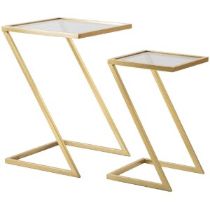 Mauro Ferretti tavolini Z set di 2 40x40x60 e 30x30x50 cm...
