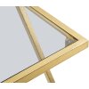 Mauro Ferretti tavolini Z set di 2 40x40x60 e 30x30x50 cm oro