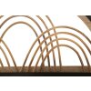Mauro Ferretti mensola a muro Oporto con ganci 46x15,5x30 cm nero marrone