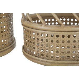 Mauro Ferretti portafiori Panama set di 2 Ø 30x25-22x18 cm marrone