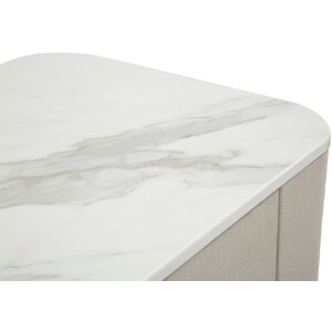 Mauro Ferretti comodino beauty 60x40x47 cm crema oro