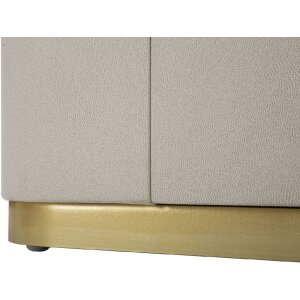 Mauro Ferretti comodino beauty 60x40x47 cm crema oro