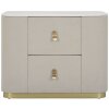 Mauro Ferretti comodino beauty 60x40x47 cm crema oro