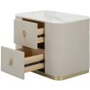 Mauro Ferretti comodino beauty 60x40x47 cm crema oro
