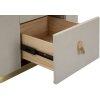 Mauro Ferretti comodino beauty 60x40x47 cm crema oro