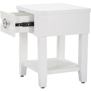 Mauro Ferretti comodino lucido 45x40x54 cm bianco
