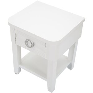 Mauro Ferretti comodino lucido 45x40x54 cm bianco