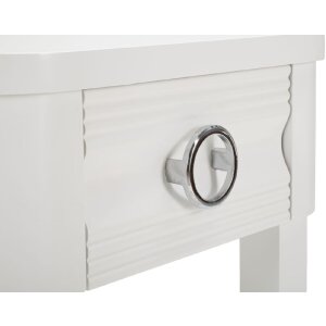 Mauro Ferretti comodino lucido 45x40x54 cm bianco