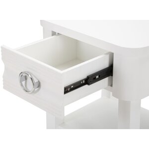 Mauro Ferretti comodino lucido 45x40x54 cm bianco