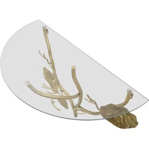 Mauro Ferretti tavolo da parete Tisty 60x30x40 cm oro