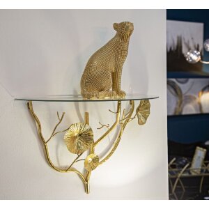 Mauro Ferretti tavolo da parete Tisty 60x30x40 cm oro