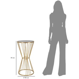 Tavolino Mauro Ferretti Super Ø 40x80 oro