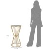 Tavolino Mauro Ferretti Super Ø 40x80 oro