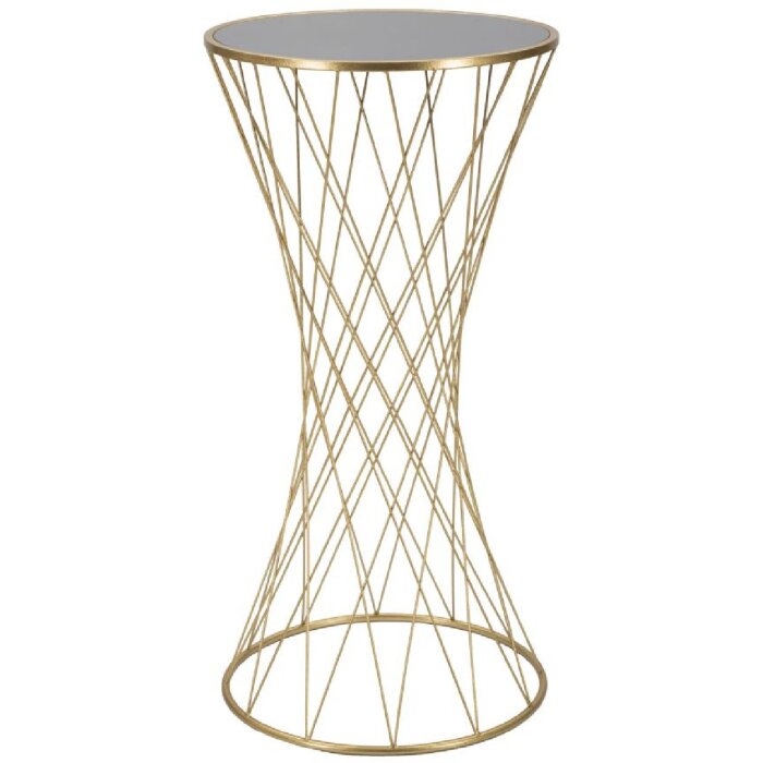 Mauro Ferretti tavolino tower nuovo Ø 50x100 oro