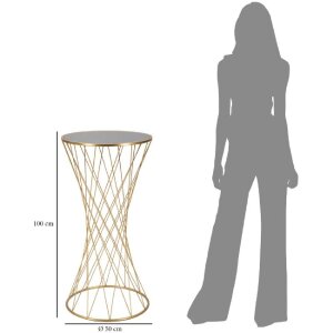 Mauro Ferretti tavolino tower nuovo Ø 50x100 oro