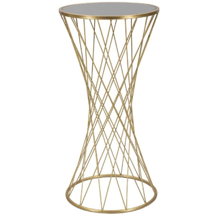 Mauro Ferretti tavolino tower nuovo Ø 40x80 oro