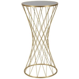 Mauro Ferretti tavolino tower nuovo Ø 40x80 oro