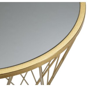 Mauro Ferretti tavolino tower nuovo Ø 40x80 oro