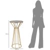 Tavolino Mauro Ferretti Simple New Ø 50x100 oro