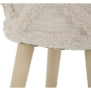 Mauro Ferretti sgabello Damasco alto Ø 32x41 cm naturale