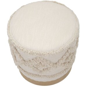 Mauro Ferretti pouf Damasco Ø 40x40 cm naturale