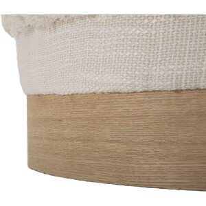Mauro Ferretti pouf Damasco Ø 40x40 cm naturale